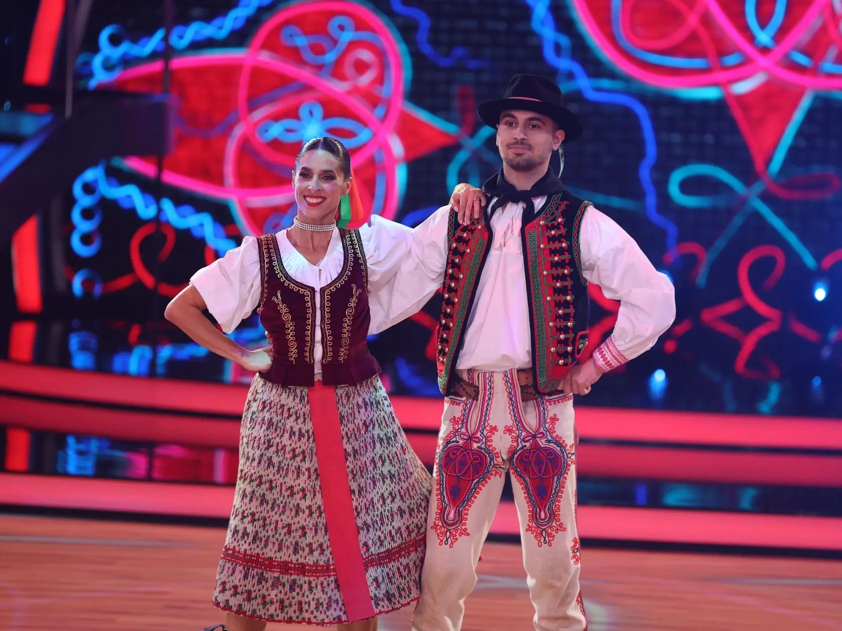 8. kolo Let's Dance. Na snímke Zuzana Porubjaková a Jaroslav Ihring.