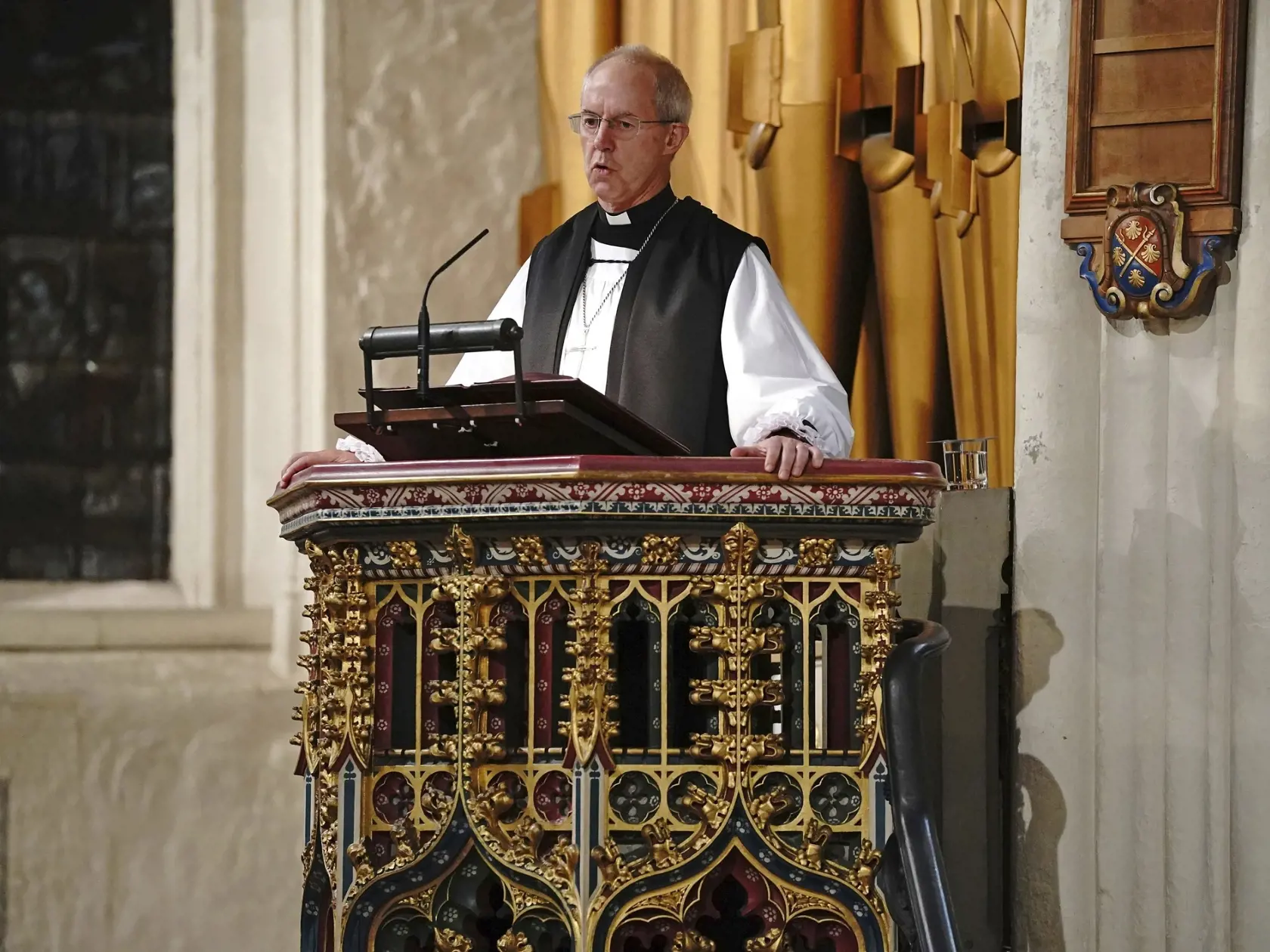 Hlava anglikánskej cirkvi v Británii Justin Welby