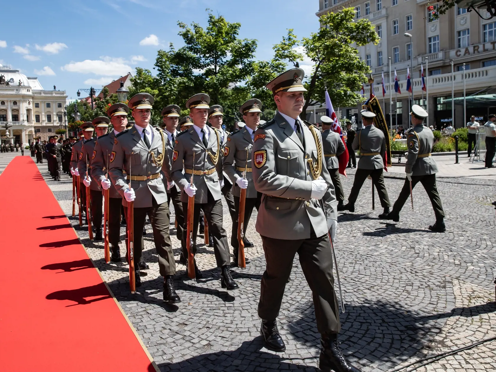 Inaugurácia Petra Pellegriniho, prehliadka jednotiek Ozbrojených síl SR.
