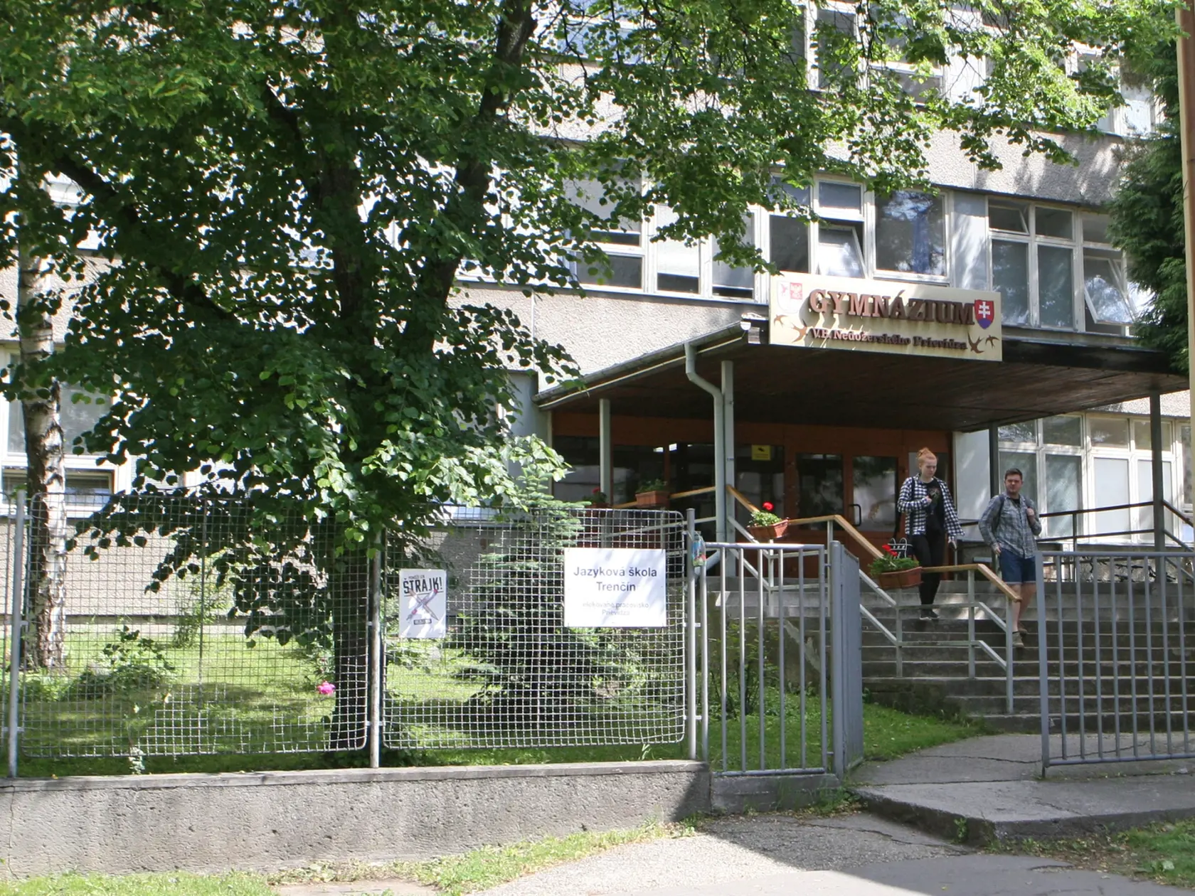Dnešné prievidzské gymnázium.