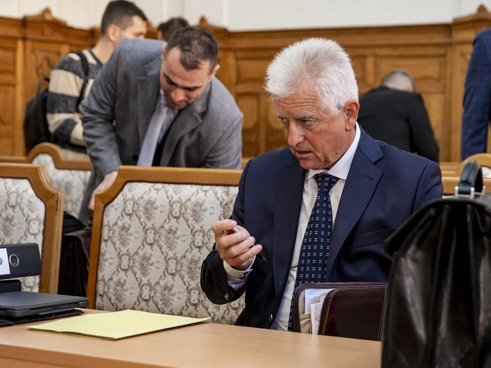 Pojednávanie v kauze Mýtnik, v ktorej je obžalovaný oligarcha Jozef Brhel, jeho syn a ďalšie 4 osoby. Na snímke je Jozef Brhel.  