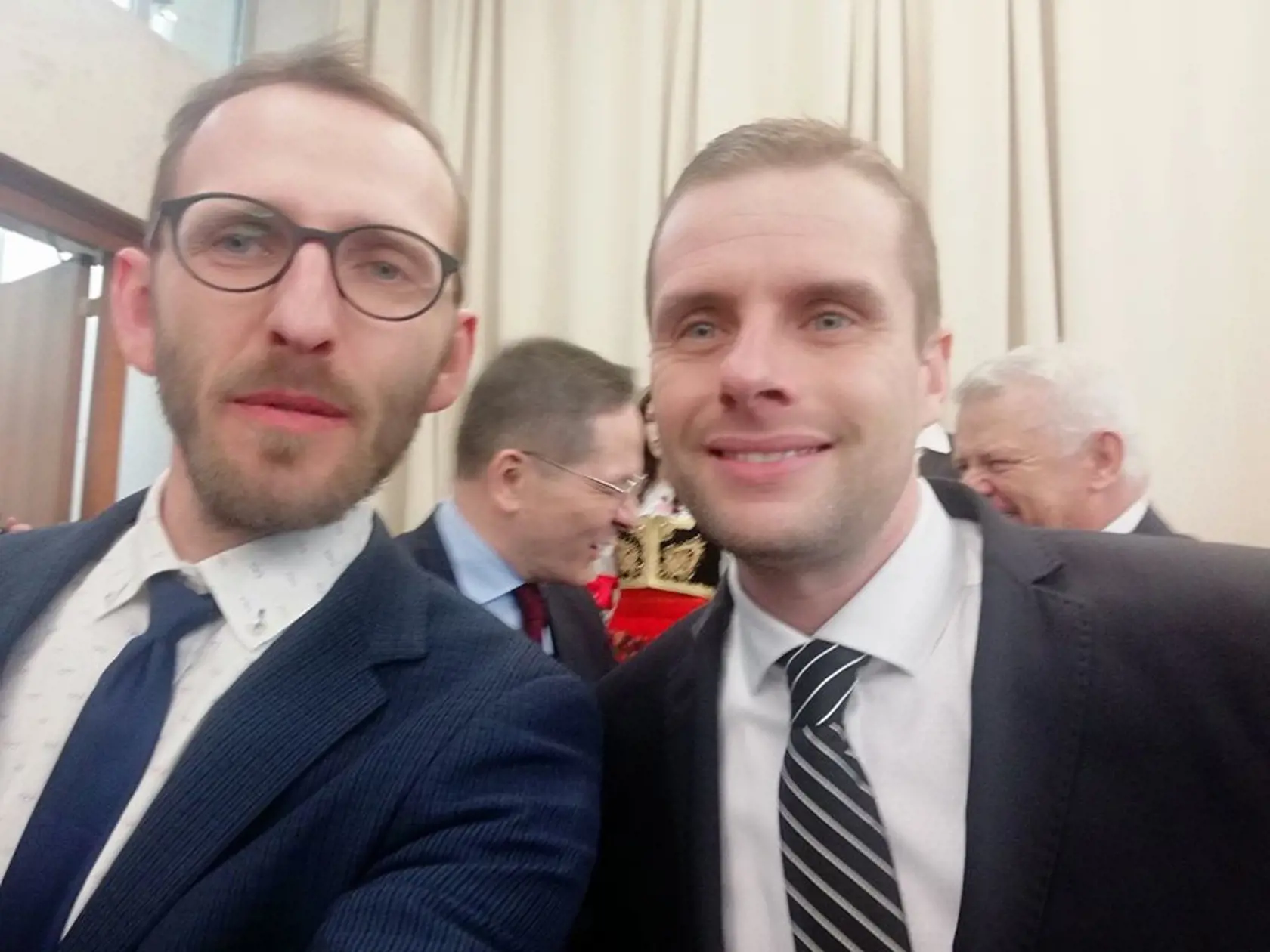 Na snímke je Vladimír Dolinay a Martin Klus.