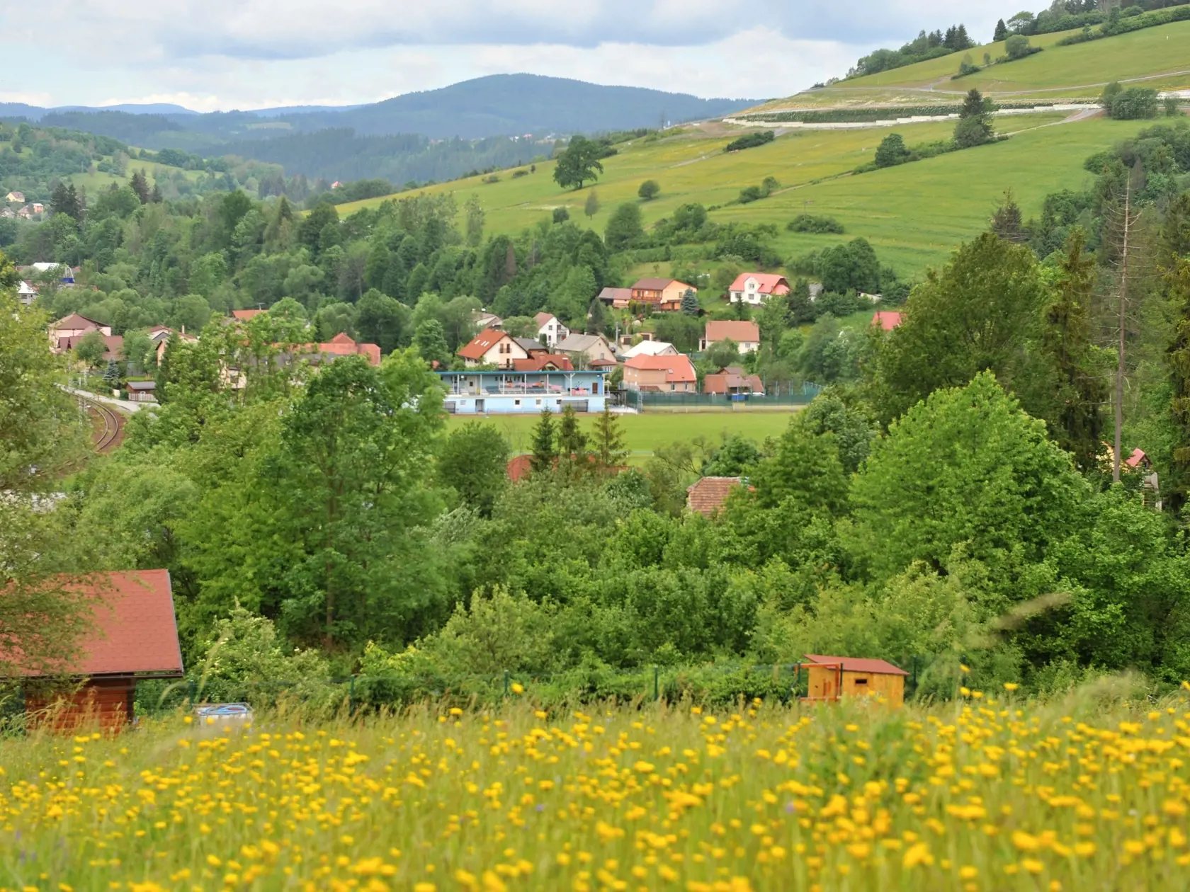 Na snímke obec Skalité (okres Čadca).