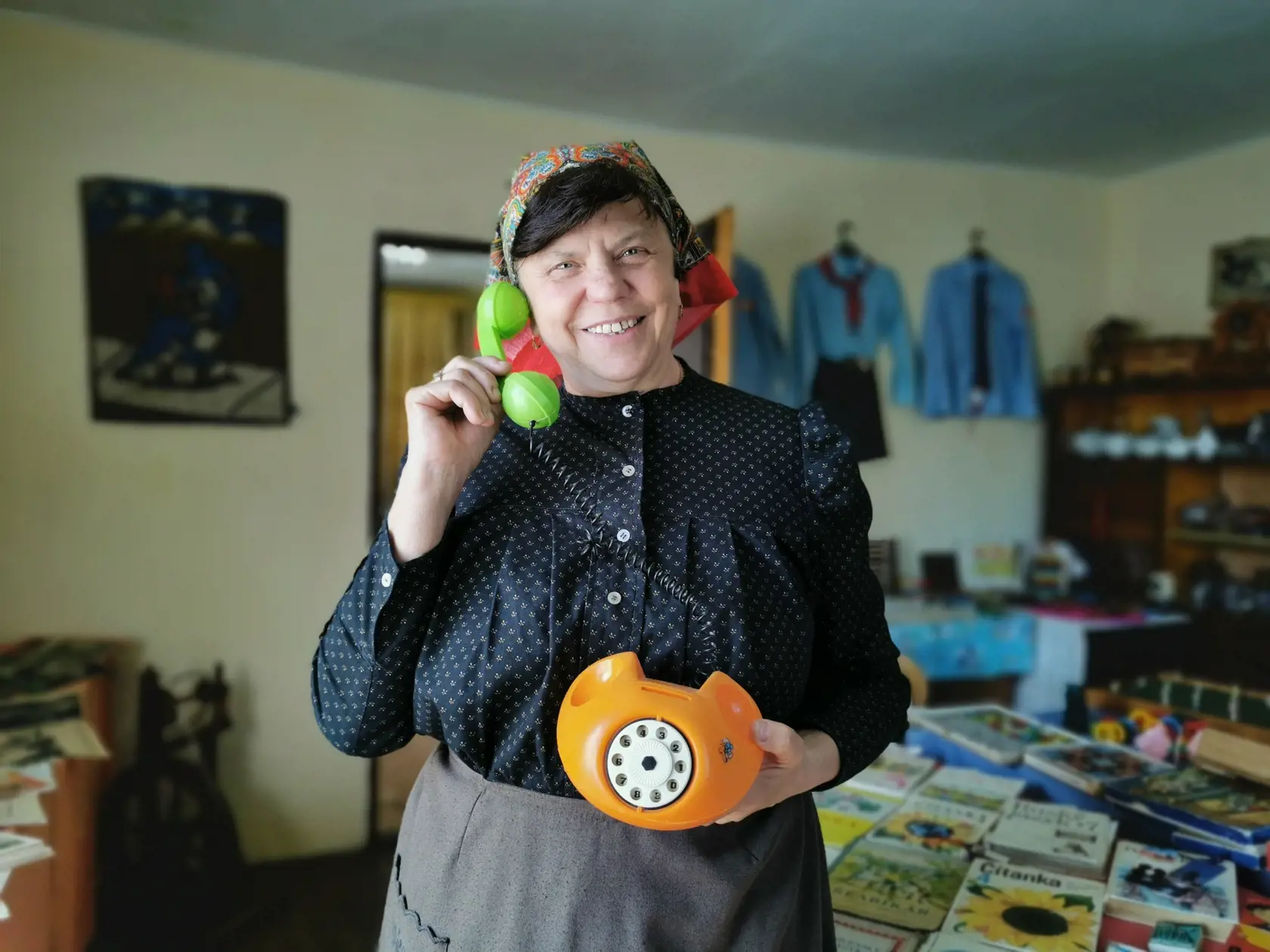Tento nádherný detský telefónik je vlastne pokladničkou.