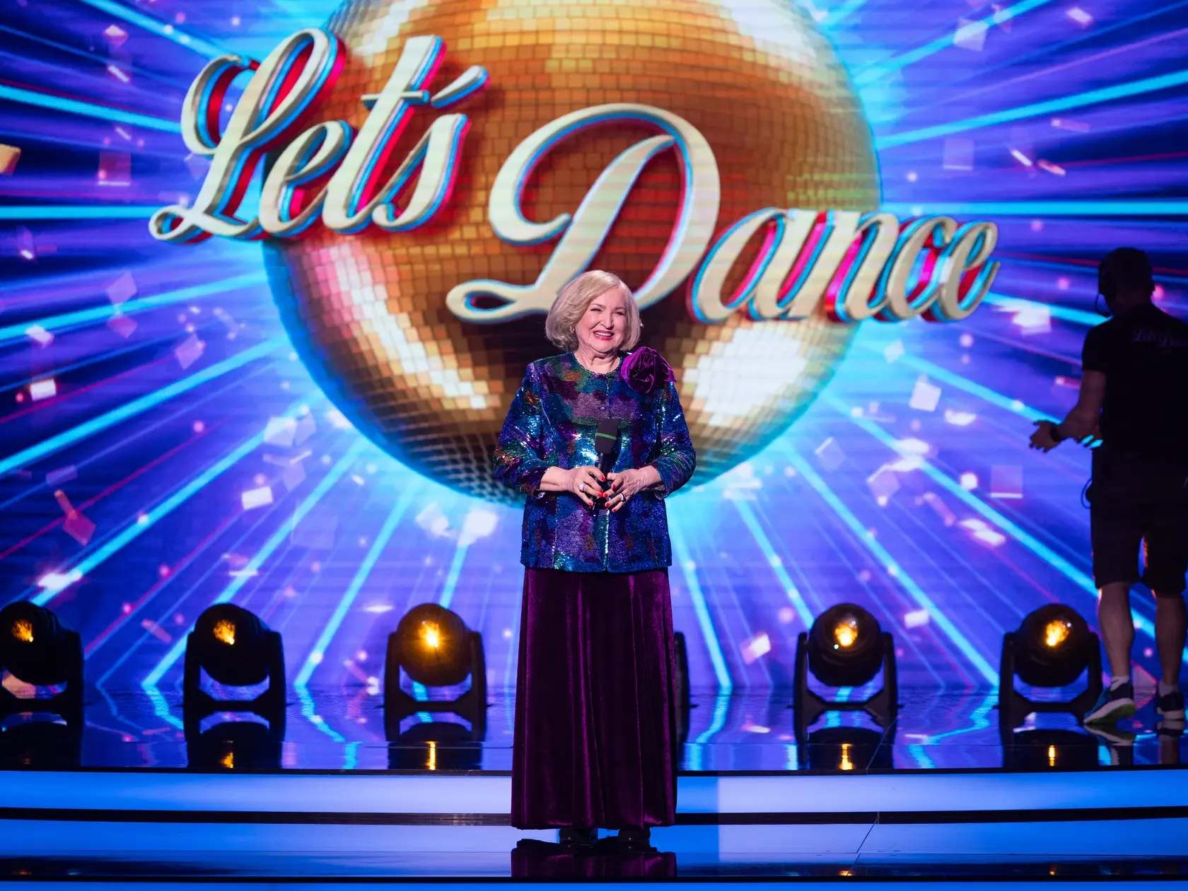 Na snímke bývalá hlásateľka Ada Straková počas šiesteho kola Let's dance 2025.