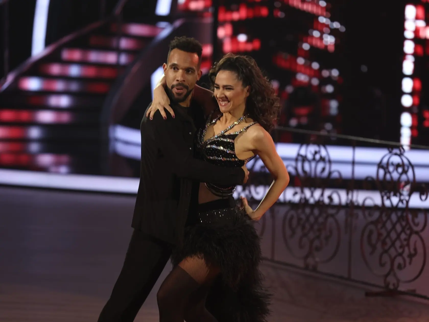 Siedme kolo Let's Dance. Na snímke Eva Burešová a Titus Ablorh.