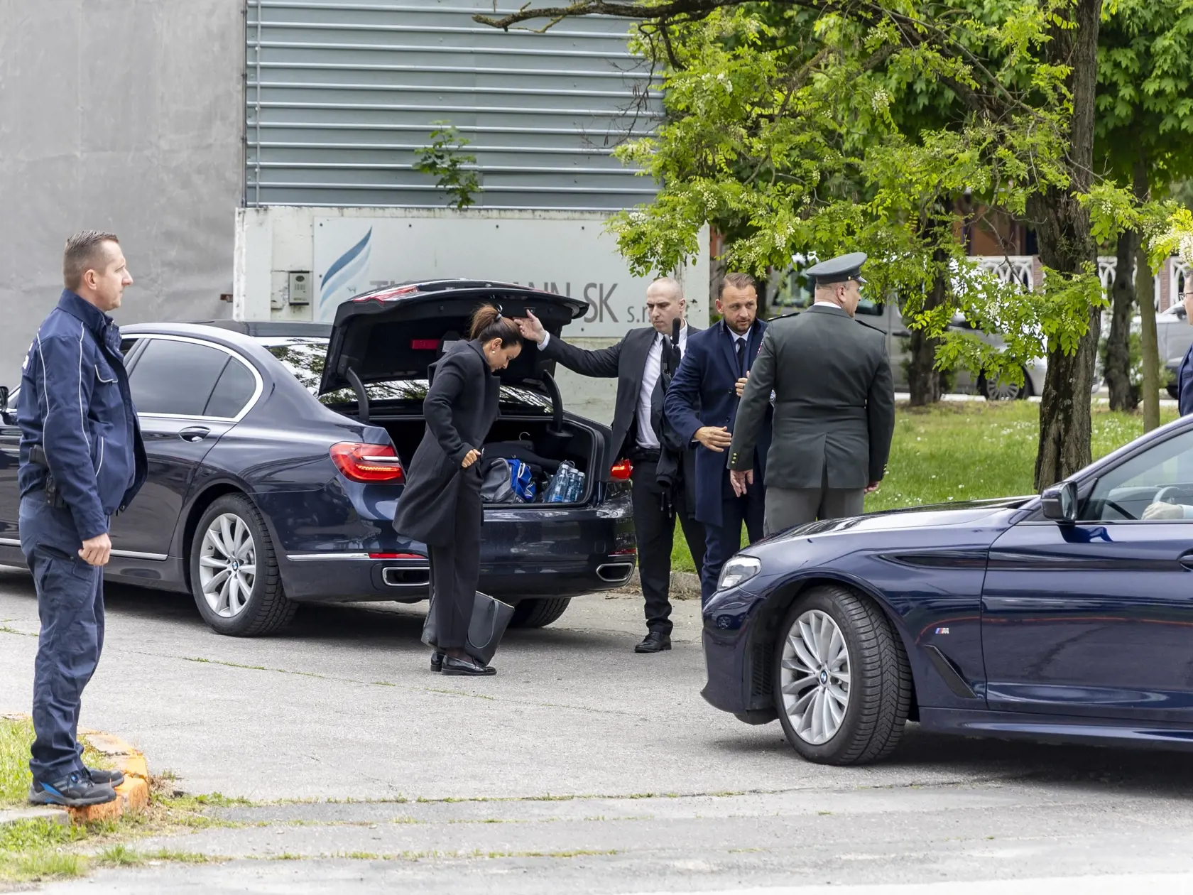 Pohreb zosnulej manželky poradcu ministra vnútra Ladislava Csemiho. 