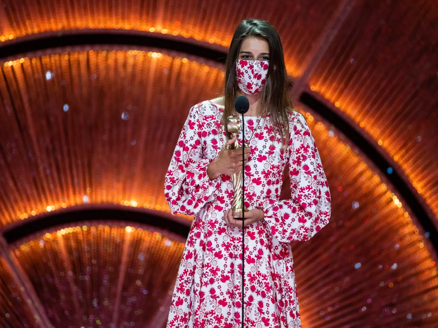 Slávnostný galavečer ankety Osobnosť televíznej obrazovky "OTO" za rok 2019 v novej budove Slovenského národného divadla v Bratislave. Na snímke Sima Martausová.