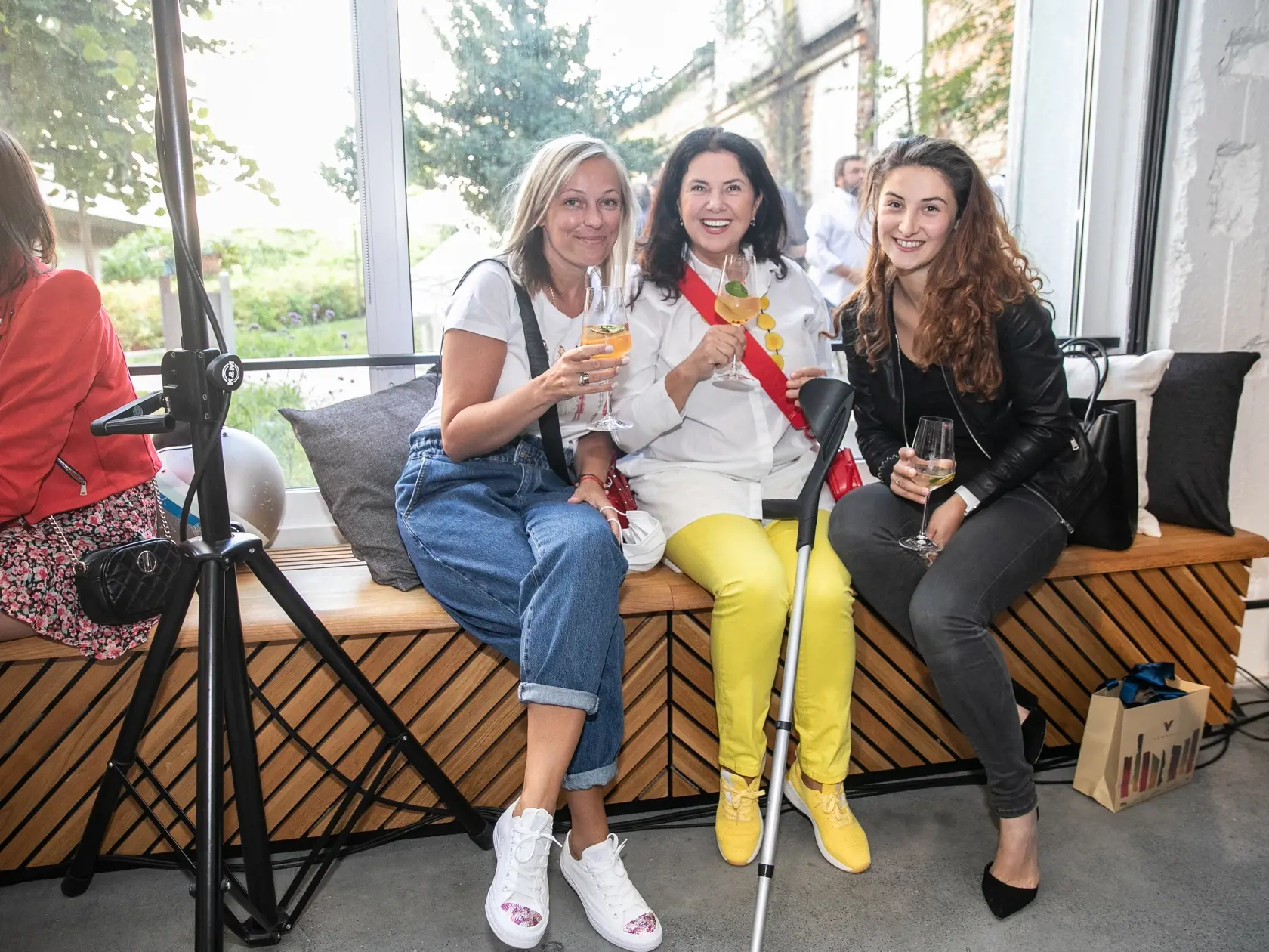 Andrea Chabroňová, Iveta Malachovská a jej dcéra Kika Kocian.