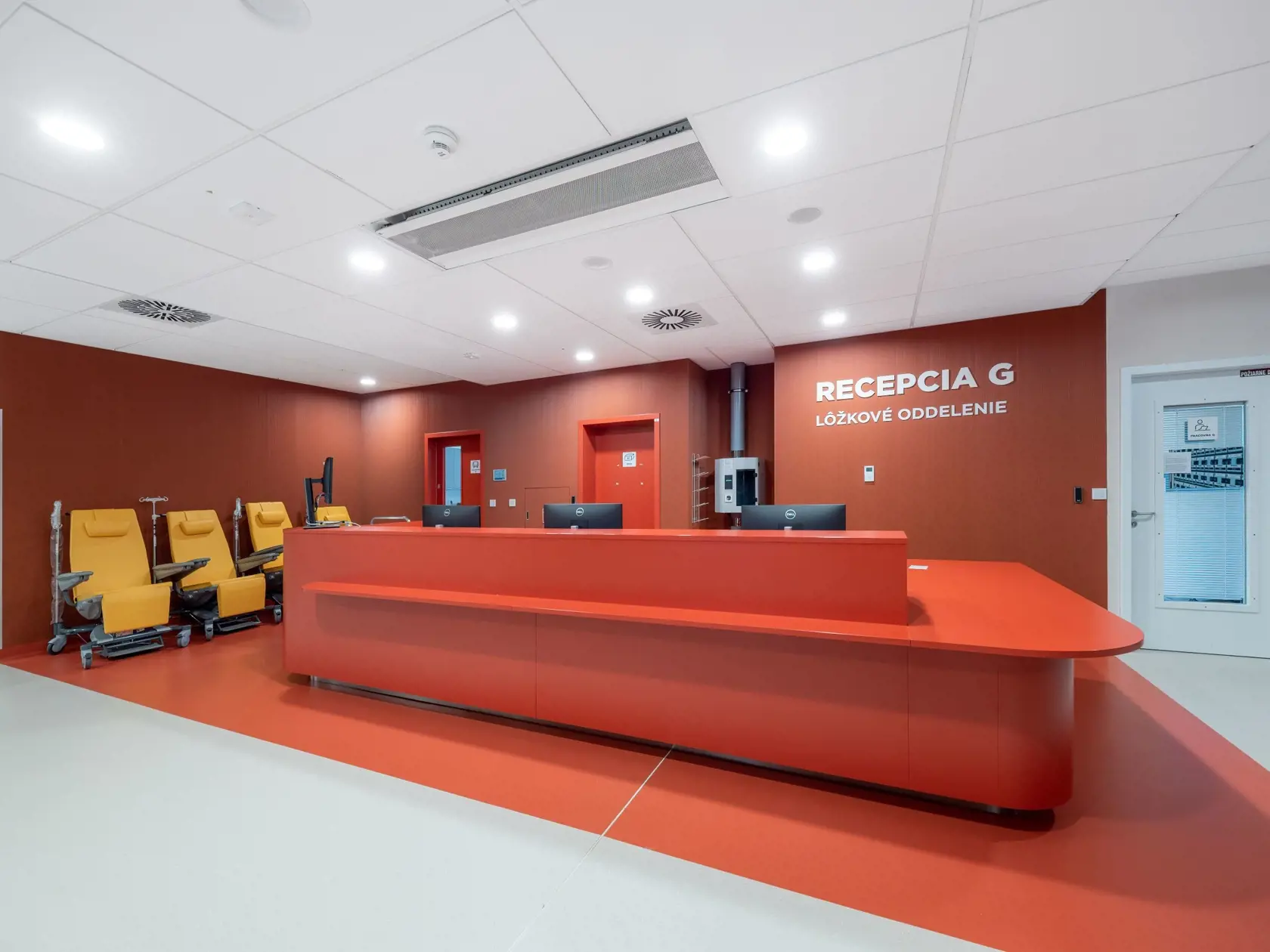 Recepcia - Lôžkové oddelenie.