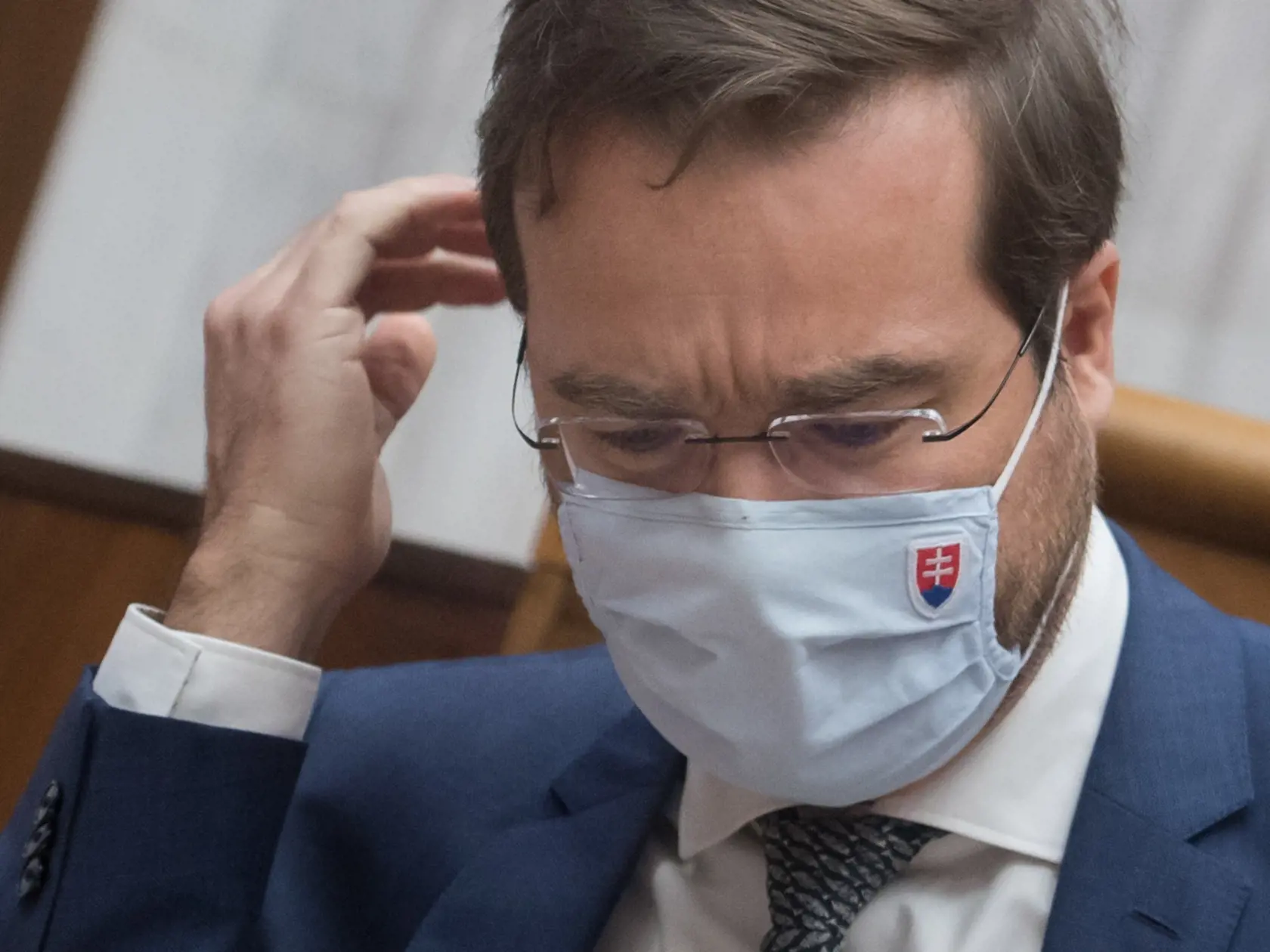 Na snímke minister zdravotníctva SR Marek Krajčí (OĽaNO) počas 18. schôdze parlamentu SR 24. novembra 2020 v Bratislave. FOTO TASR - Martin Baumann