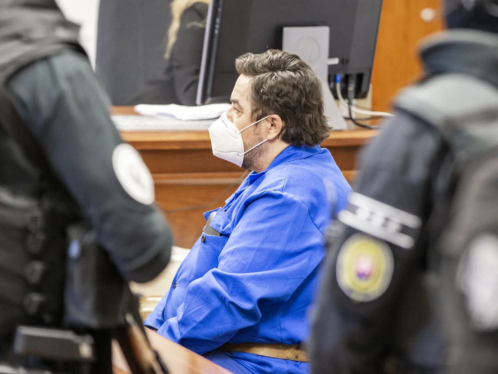 Pojednávanie v prípade vrážd Jána Kuciaka a Martiny Kušnírovej na Špecializovanom trestnom súde v Pezinku.  Na snímke je Marián Kočner. 
