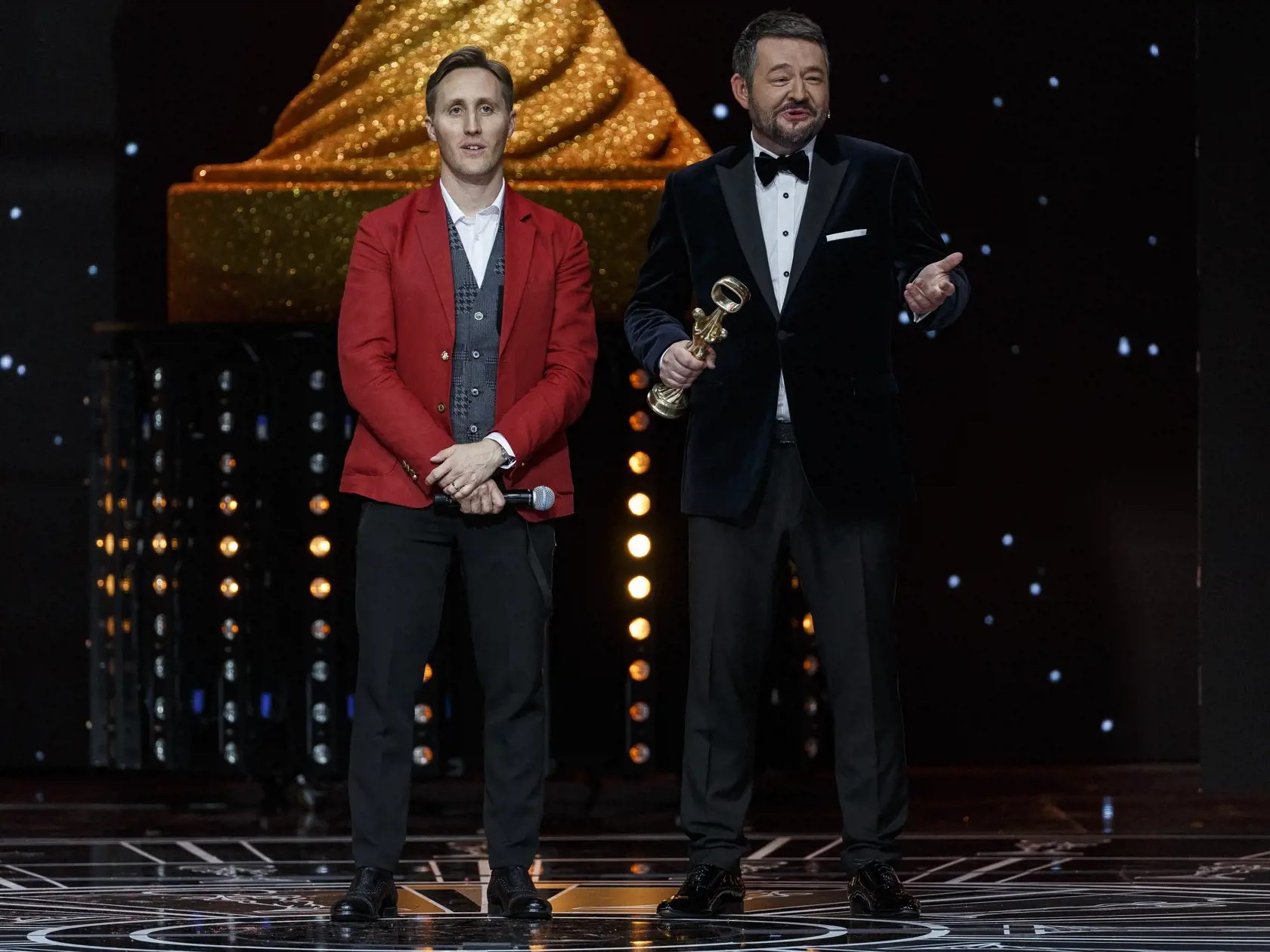 Na snímke Michal Hudák počas priameho prenosu z galavečera OTO 2019.