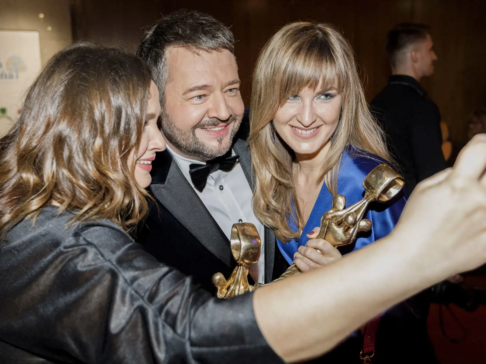 Na snímke počas párty po skončení priameho prenosu z galavečera OTO 2019. Na snímke Michal Hudák.