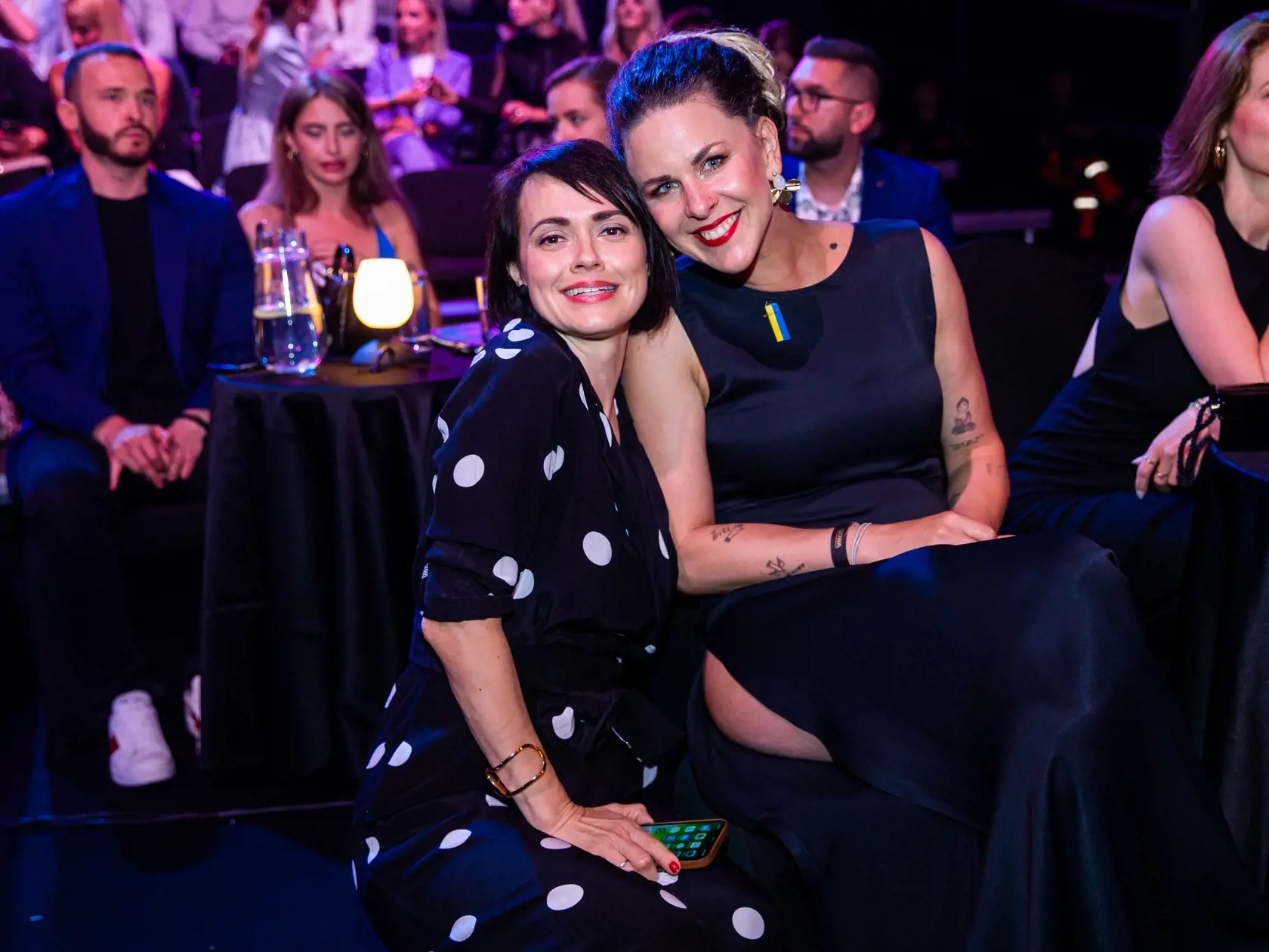 Galavečer Social Awards Slovakia "SOWA" v Bratislave. Na snímke Kristína Tormová a Adriana Kemková.