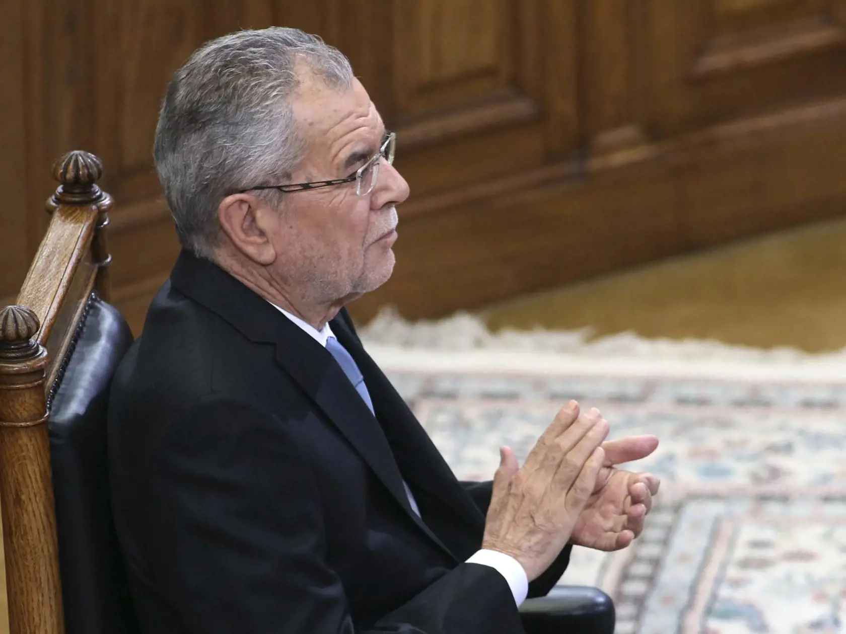 Rakúsky prezident Alexander Van der Bellen.