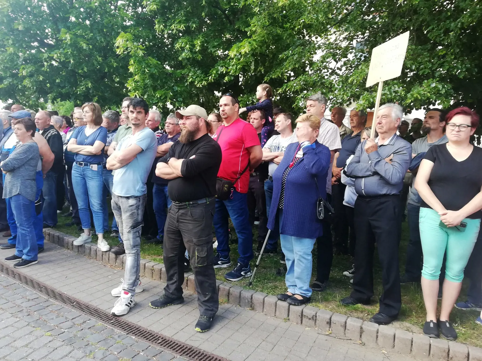 Protestné zhromaždenie Podpoľancov v Detve
