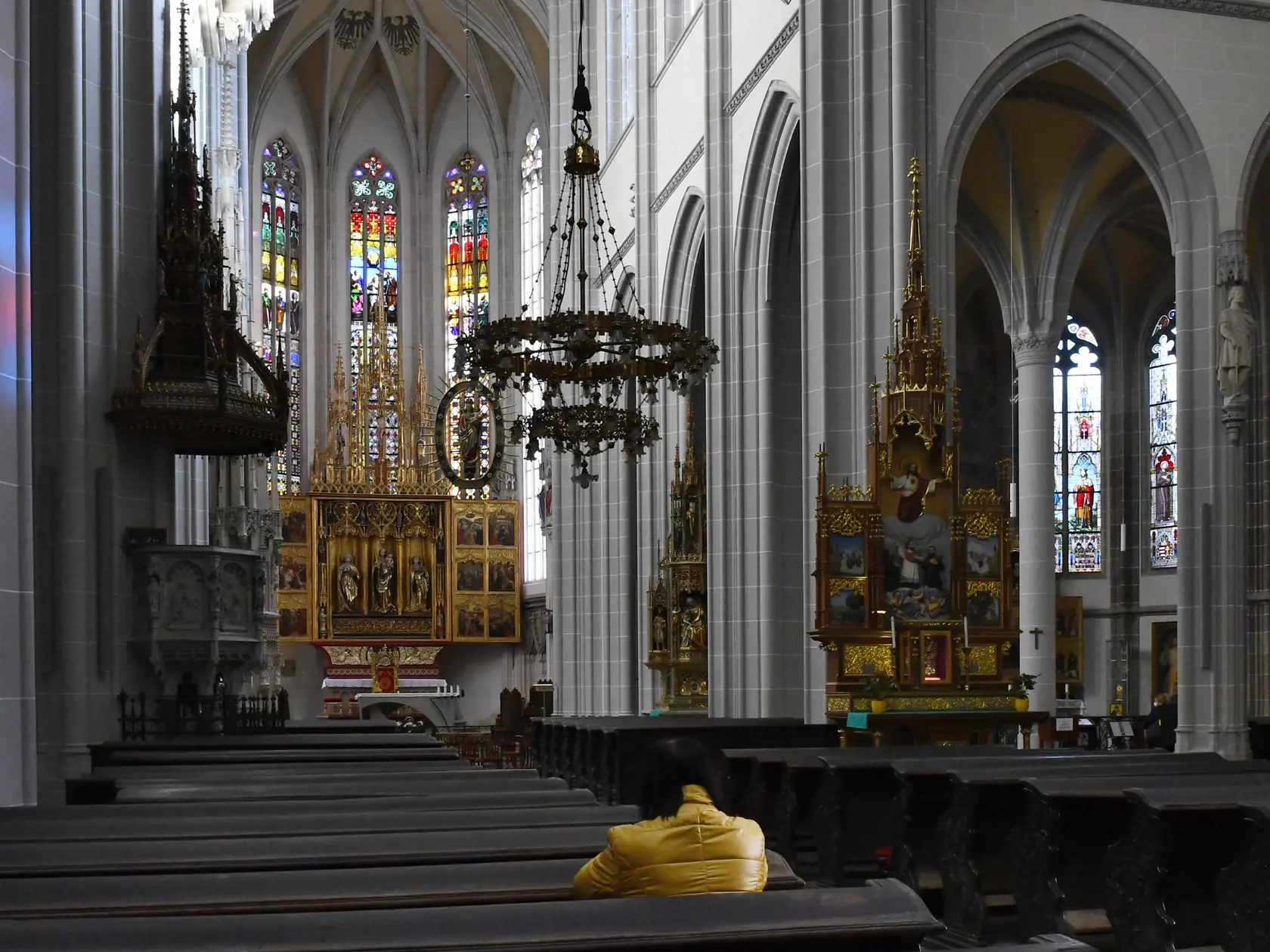 Na snímke interié Dómu sv. Alžbety na Hlavnej ulici v Košiciach 10. novembra 2020. FOTO TASR – Milan Kapusta

