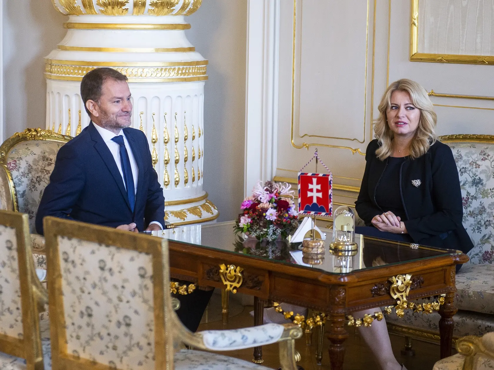 Prezidentka SR Zuzana Čaputová sa stretla s predsedom hnutia OĽANO Igorom Matovičom