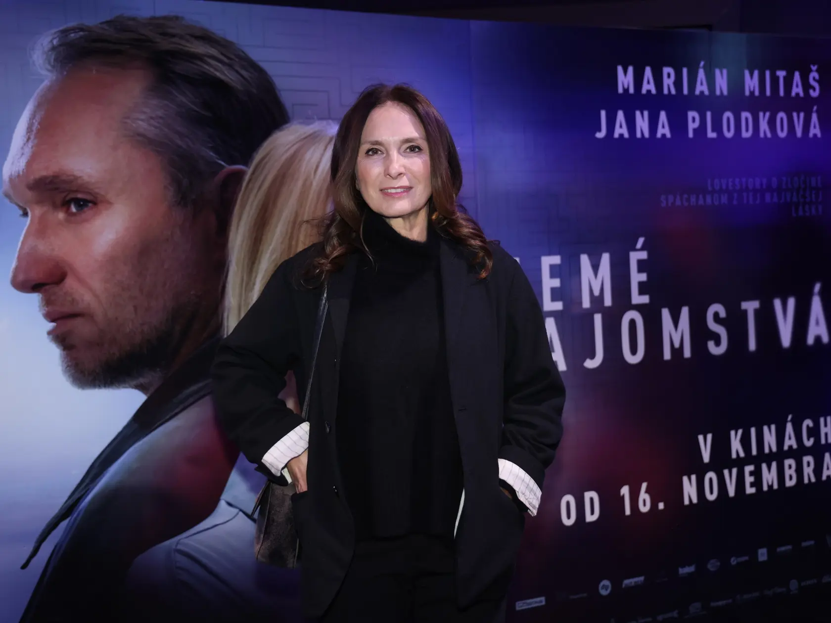 Henrieta Mickovičová na premiére filmu Nemé Tajomstvá.