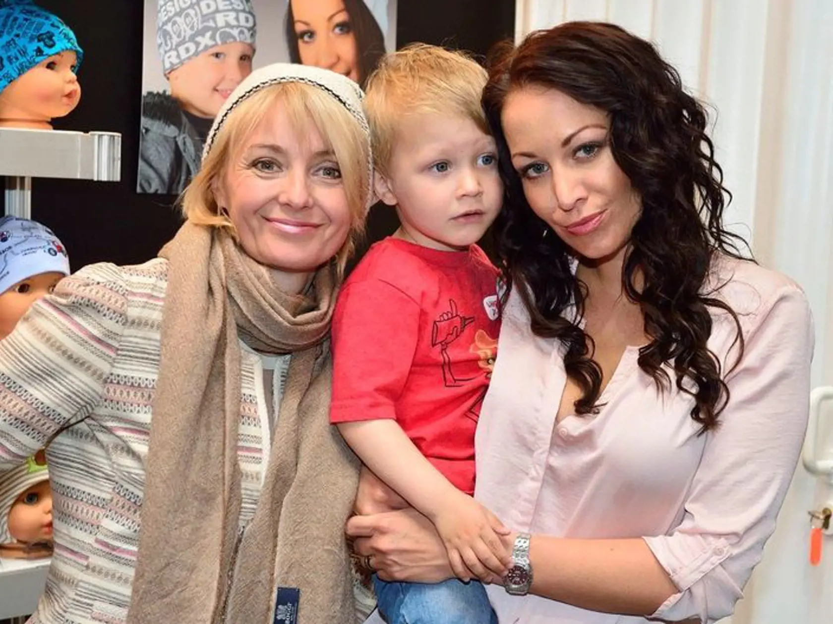 Veronika Žilková s dcérou Agátou Prachařovou a vnukom Kryšpínom.