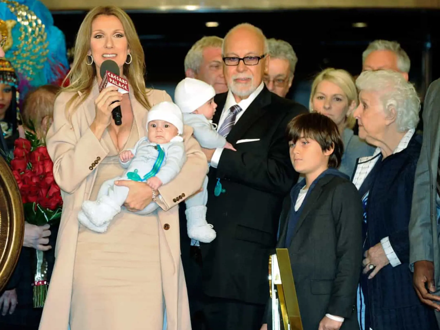 Celine Dion s manželom a dvojičkami. Renee Angelil zomrel v roku 2016