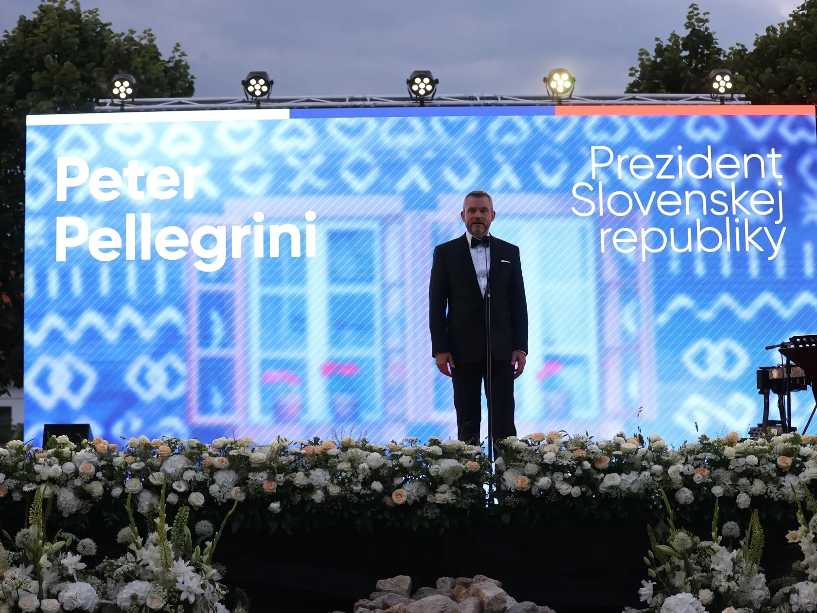 Slávnostná recepcia prezidenta SR Petra Pellegriniho na Bratislavskom hrade. Na snímke je nový prezident Peter Pellegrini.