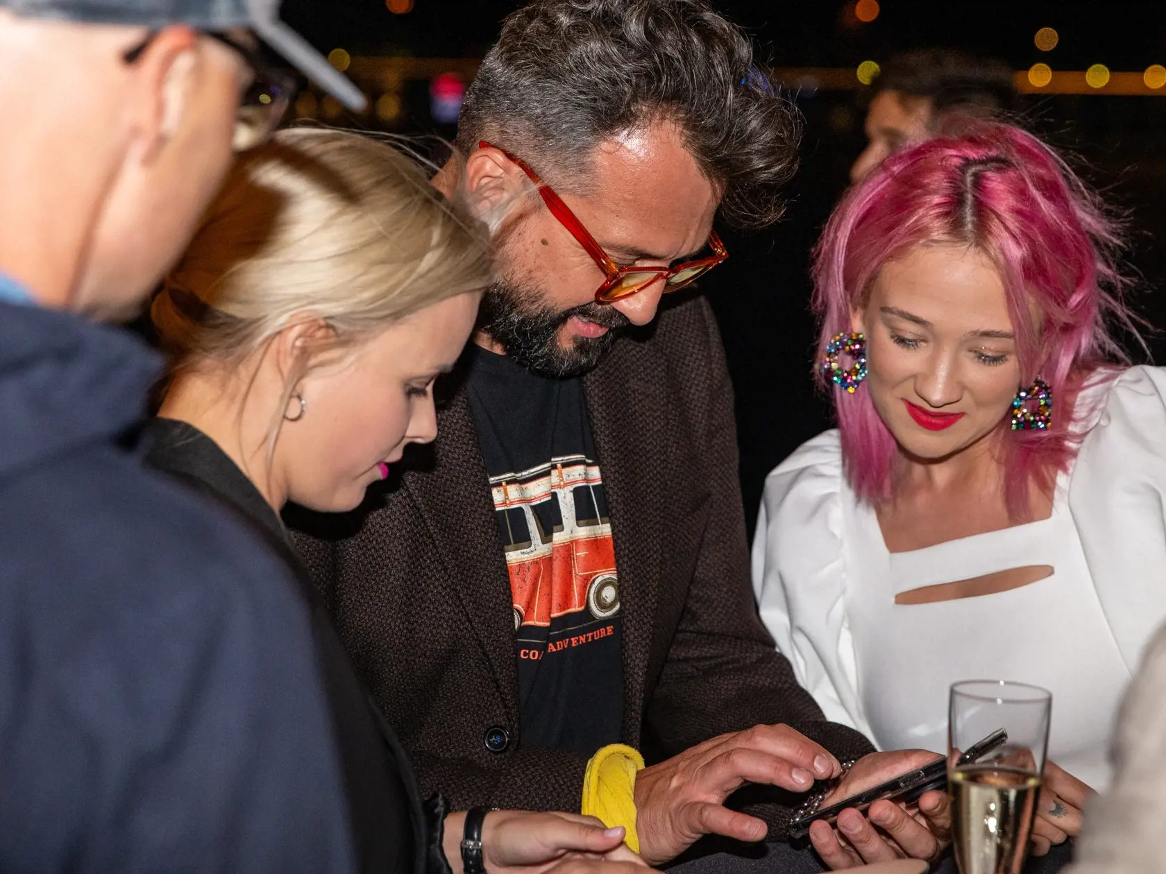 25. “ MEDIA PARTY ”  TV Markíza  sa uskutočnila na lodi Sundeck na Tyšrovom Nábreží v Bratislave. Na snímke je Marián Čekovský a Tereza Mašková. 