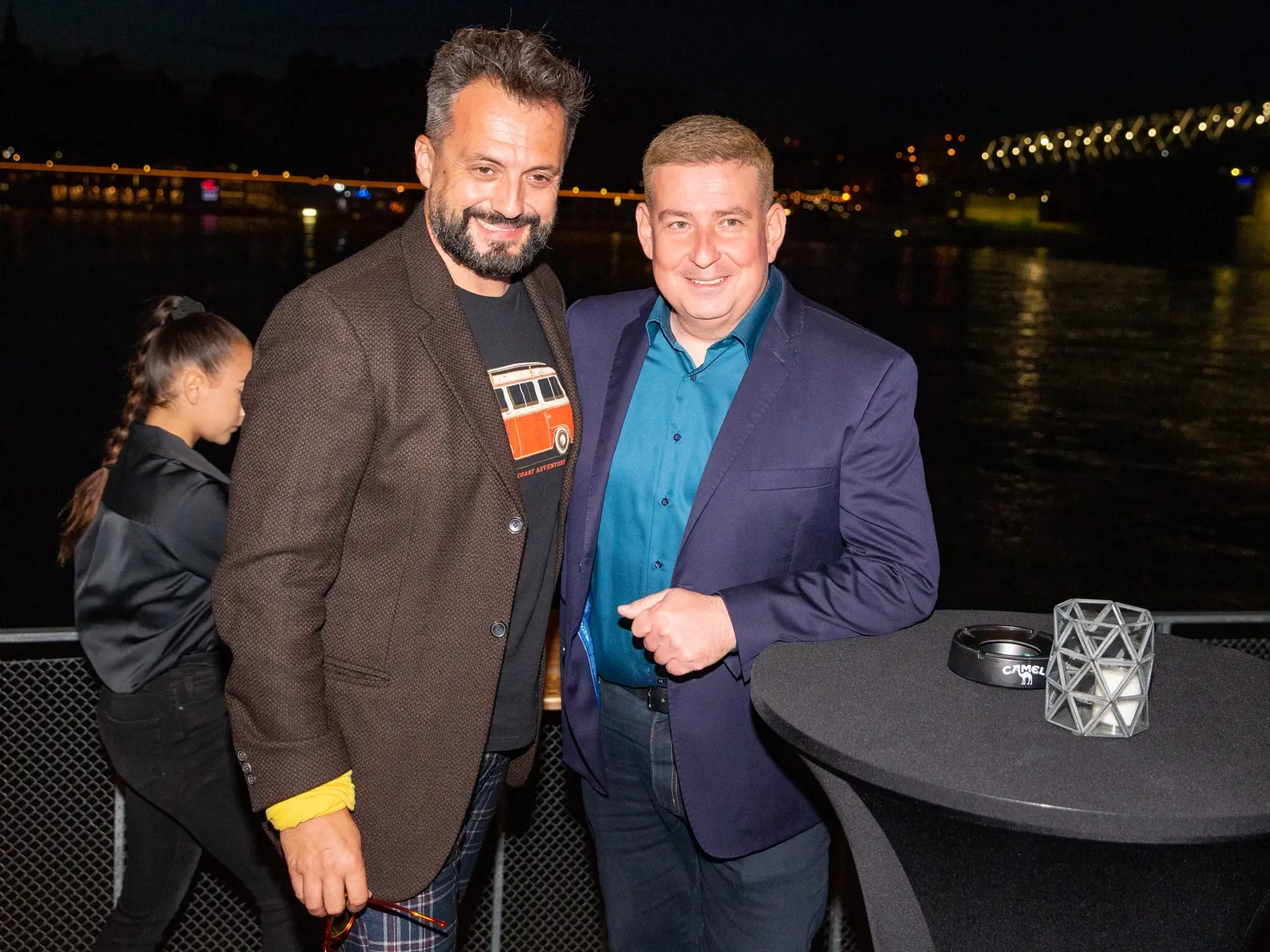 25. “ MEDIA PARTY ”  TV Markíza  sa uskutočnila na lodi Sundeck na Tyšrovom Nábreží v Bratislave. Na snímke je  Marián Čekovský a Patrik Herman.