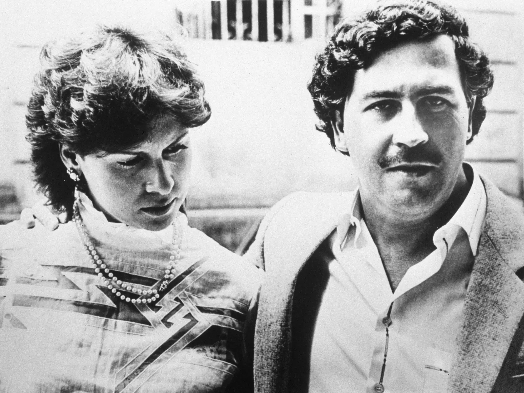 Pablo Escobar s manželkou Victoriou Eugeniou (1983)
