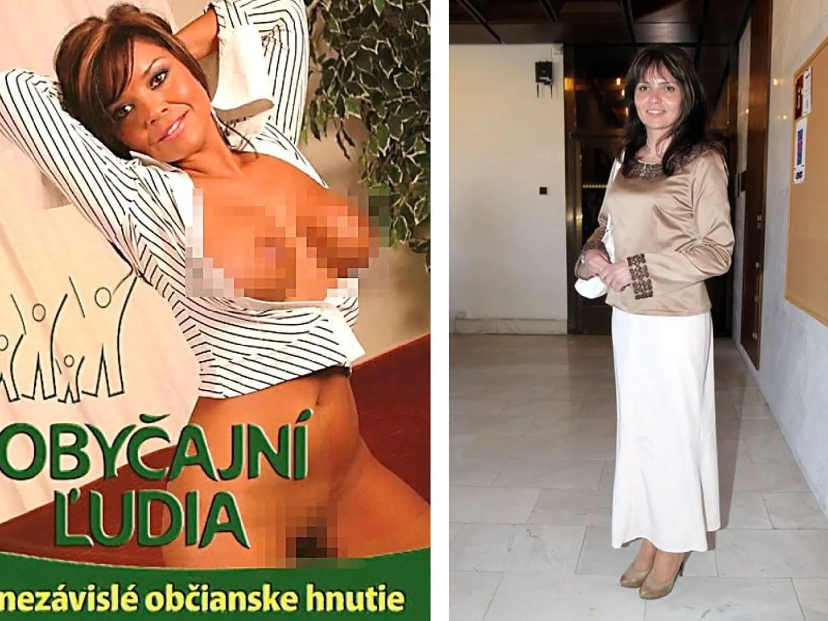 Fotkami, na ktorých je ukrajinská pornomodelka, sa vyhrážali poslankyni OĽaNO Helene Mezenskej.