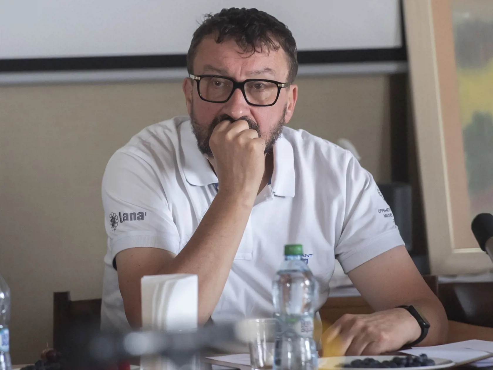 Na snímke predseda správnej rady Rozhlasu a televízie Slovenska (RTVS) Igor Gallo počas rokovania Rady RTVS 16. júna 2022 v Bratislave.