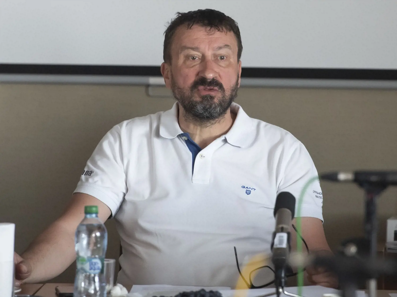 Na snímke predseda správnej rady Rozhlasu a televízie Slovenska (RTVS) Igor Gallo počas rokovania Rady RTVS 16. júna 2022 v Bratislave.