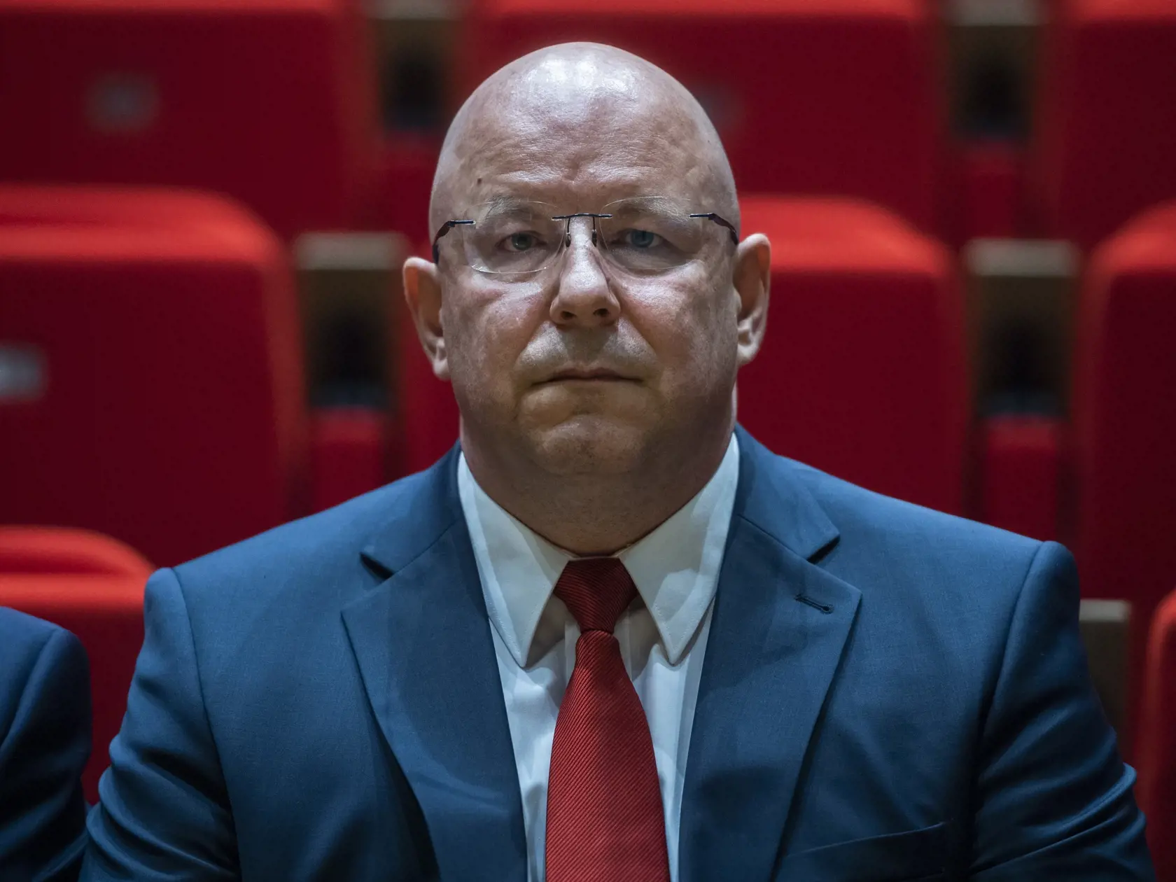 Na snímke kandidát a súčasný riaditeľ RTVS Jaroslav Rezník počas verejného vypočutia kandidátov na generálneho riaditeľa RTVS na Výbore NR SR pre kultúru a médiá v Bratislave 13. júna 2022.