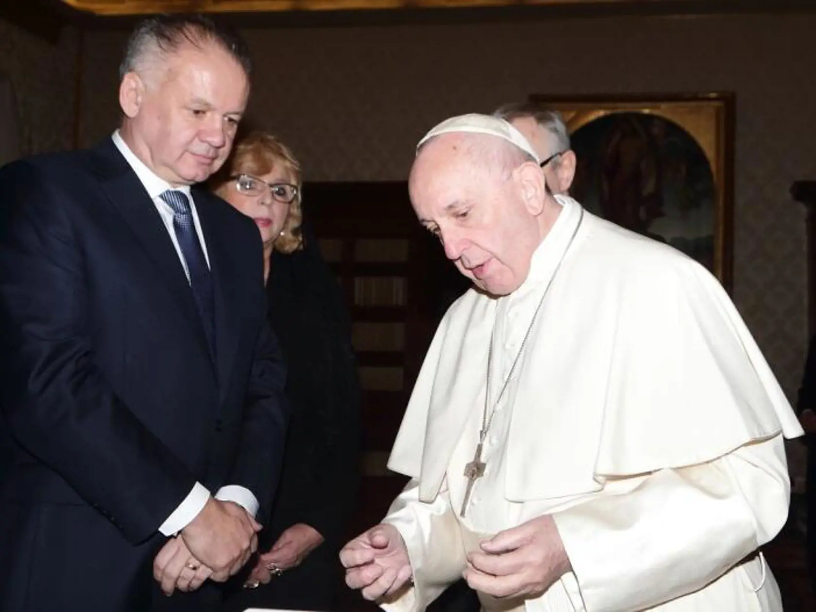 Bývalý prezident Andrej Kiska sa stretol s pápežom Františkom.