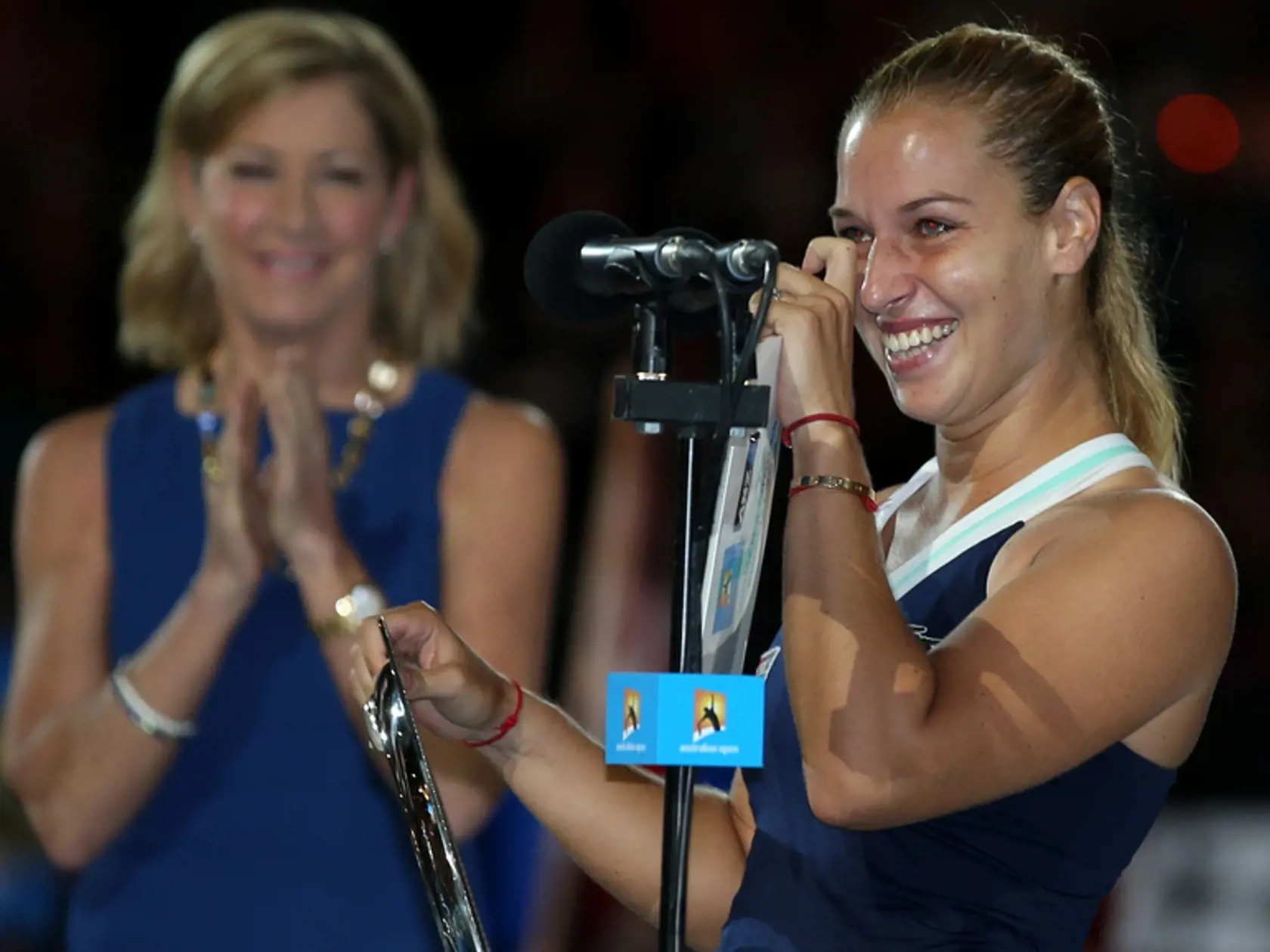 Dojatá Dominika Cibulková.