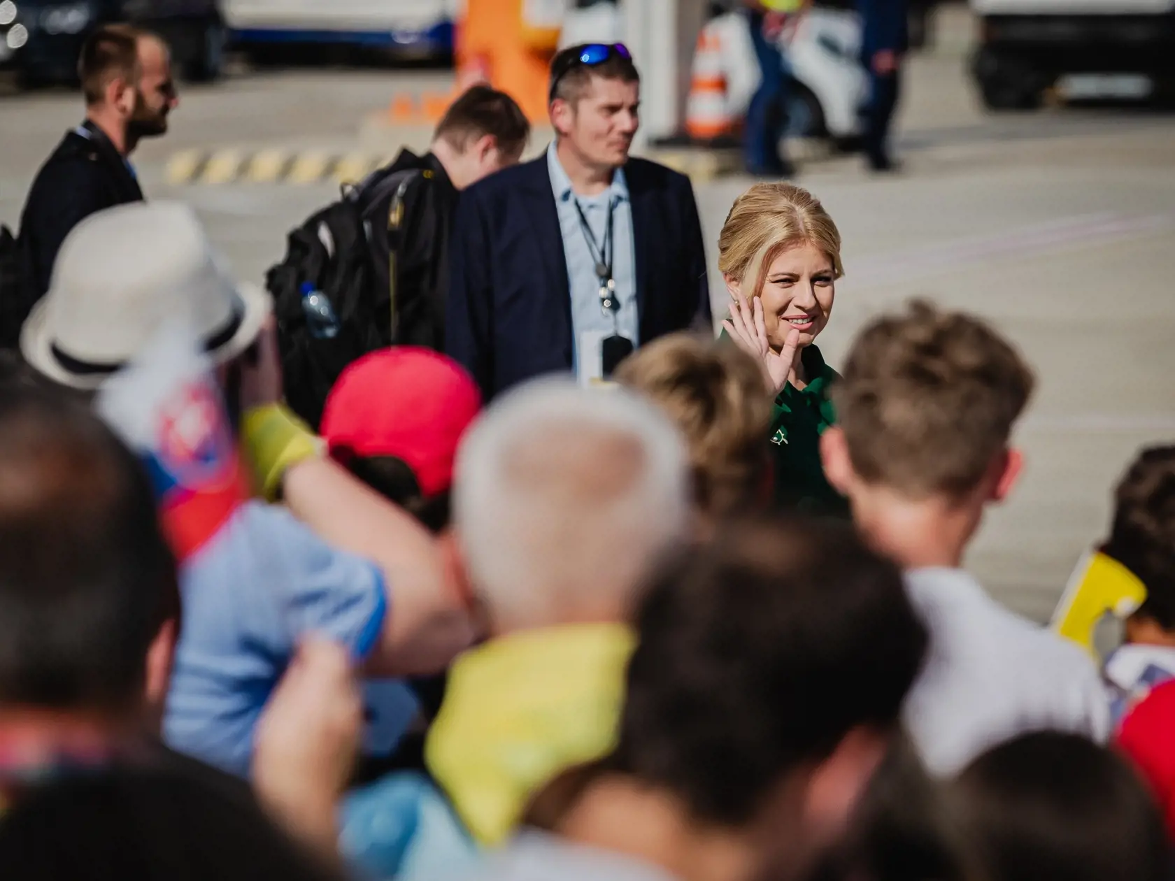 Pápež František priletel v nedeľu 12.9. 2021 na štvordňovú návštevu Slovenskej republiky. Na snímke Prezidentka Zuzana Čaputová.
