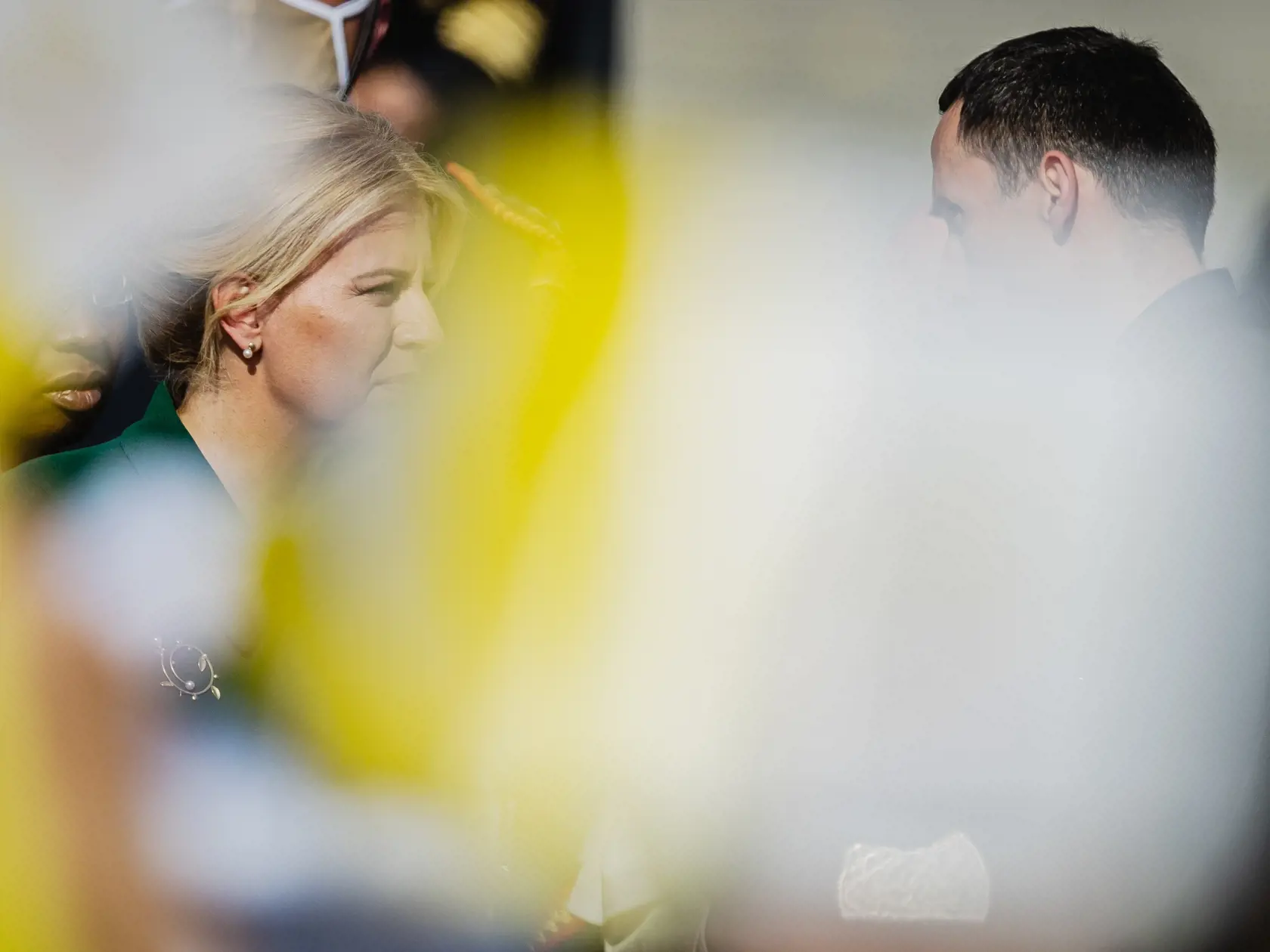 Pápež František priletel v nedeľu 12.9. 2021 na štvordňovú návštevu Slovenskej republiky. Na snímke Prezidentka Zuzana Čaputová.