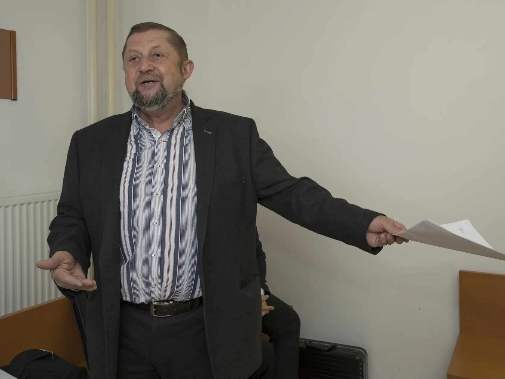 Štefan Harabin pred pokračovaním disciplinárneho konania.