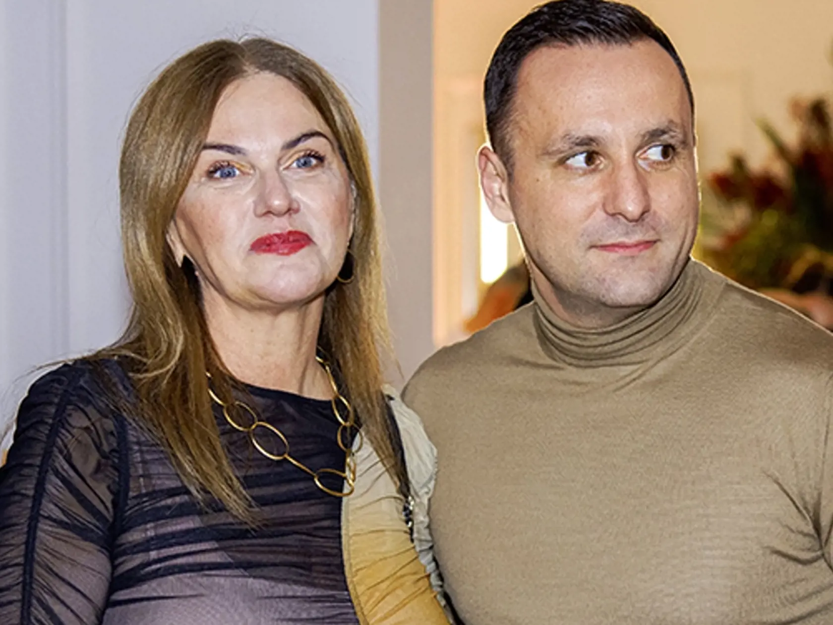 Na snímke Monika Beňová s Ľubomírom Klčom počas párty pri príležitosti piateho výročia založenia kliniky ENVY.