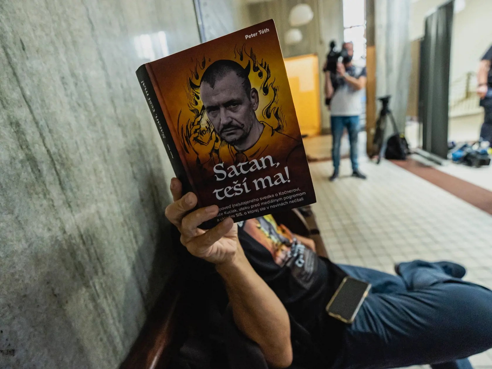 Pred sudcom JUDr. Marekom Filom sa začalo hlavné pojednávanie Okresného súdu Bratislava I s obžalovaným Mariánom Kočnerom v kauze tzv. „motákov’“. Na snímke Peter Tóth, predvolaný na pojednávanie ako svedok.