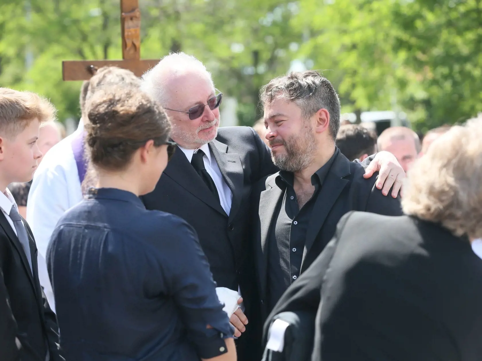 Zdrvený syn Josef Abrhám.