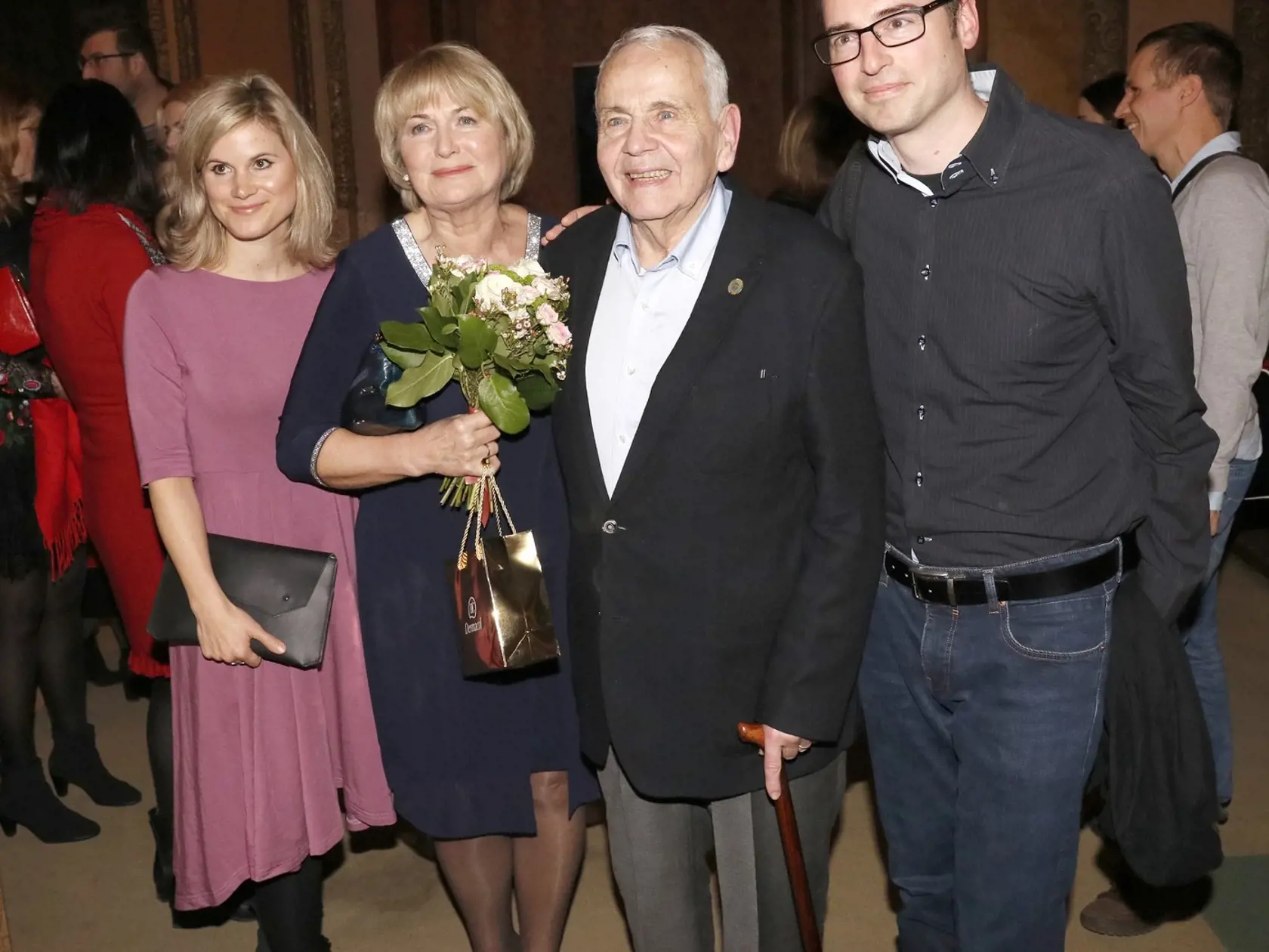 Eliška Balzerová s manželom Janom, synom Janom a dcérou Adélou.