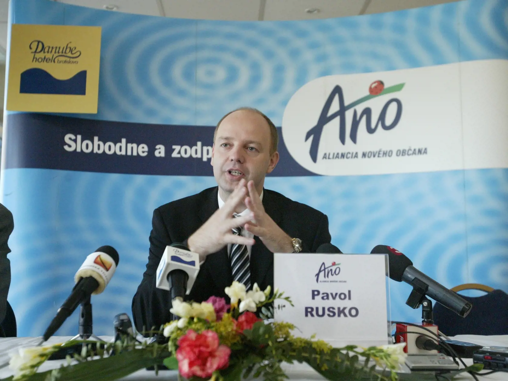 Pavol Rusko v časoch svojej aktívnej politickej kariéry - Aliancia Nového občana - ANO