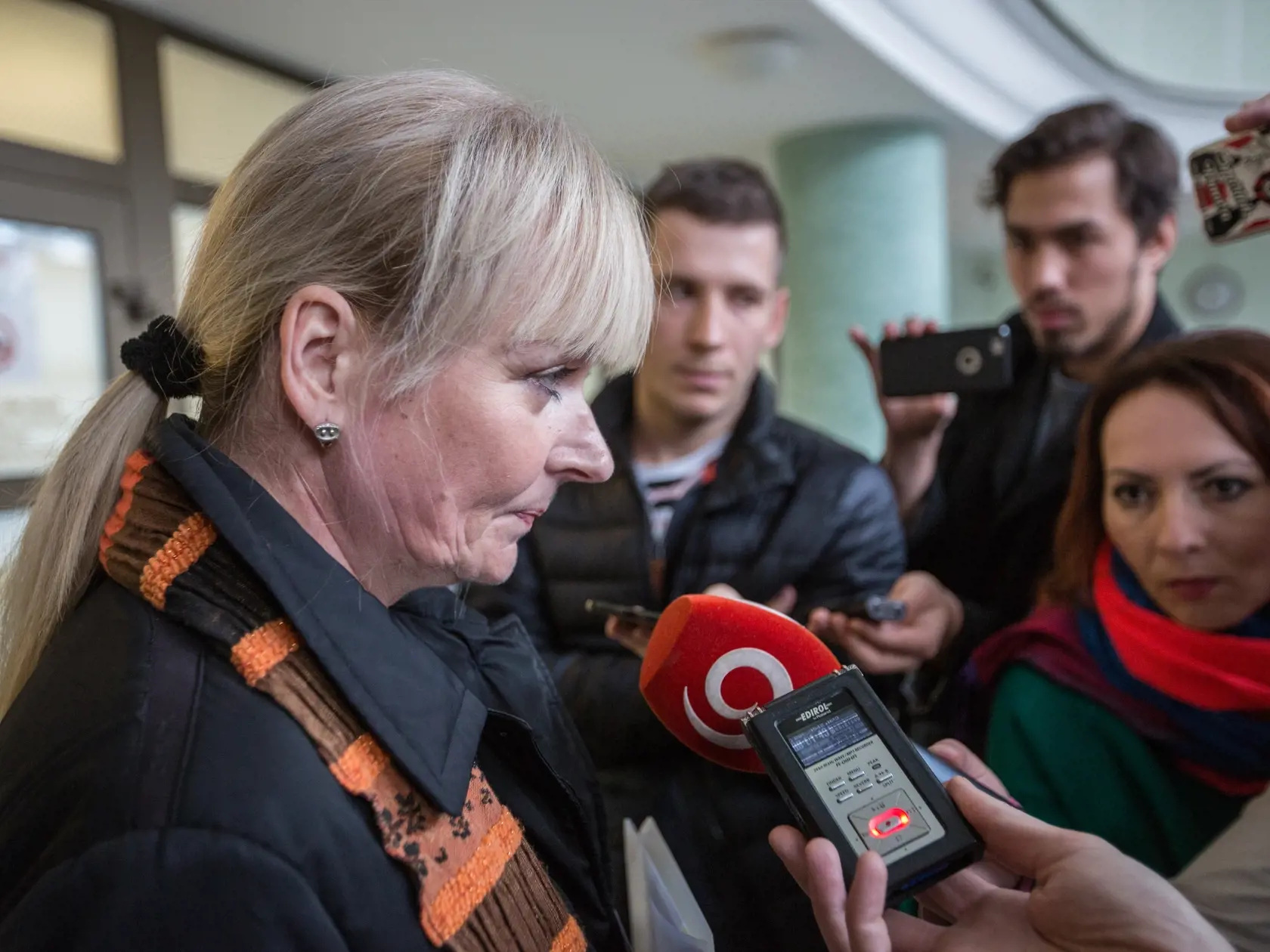 Vysluch bývalej maželky Viery Ruskovej na policajnóm prezídiu v prípade zadržanie Pavla Ruska v prípade objednávky vraždy.