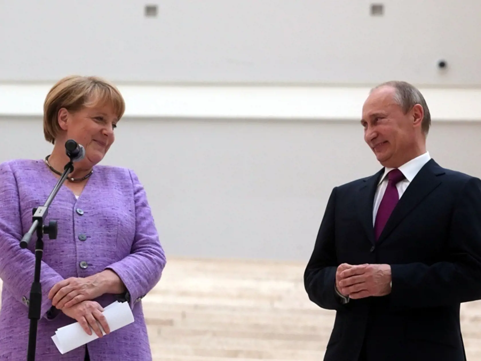 Nemecká kancelárka Angela Merkelová a ruský prezident Vladimir Putin.
