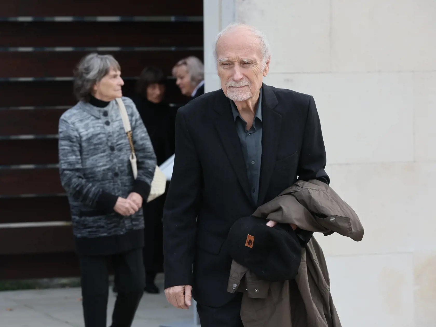 Ivan Letko na pohrebe kolegyne a kamarátky Evy Rysovej.