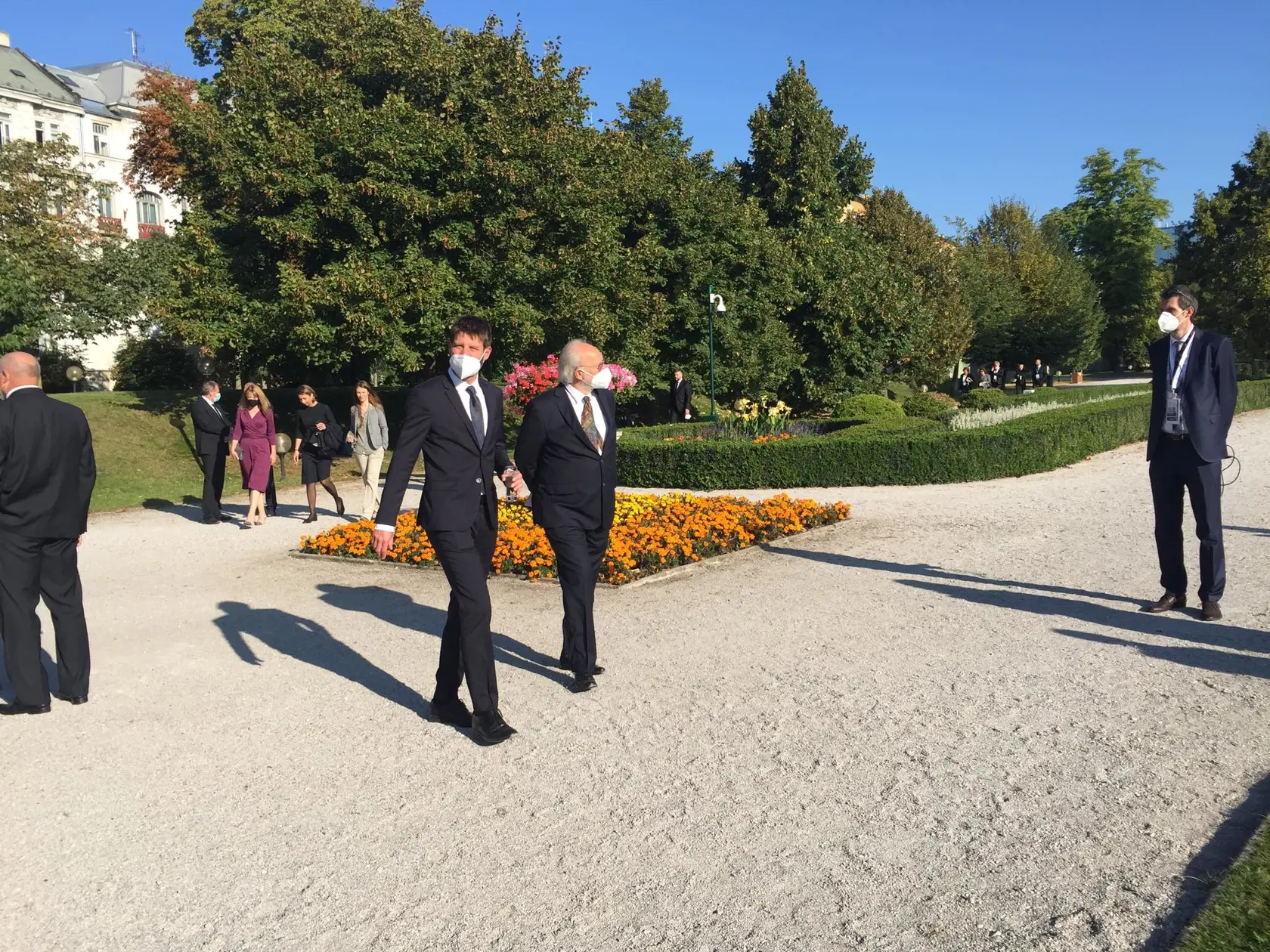 Návšteva pápežav prezidentskom paláci v Bratislave