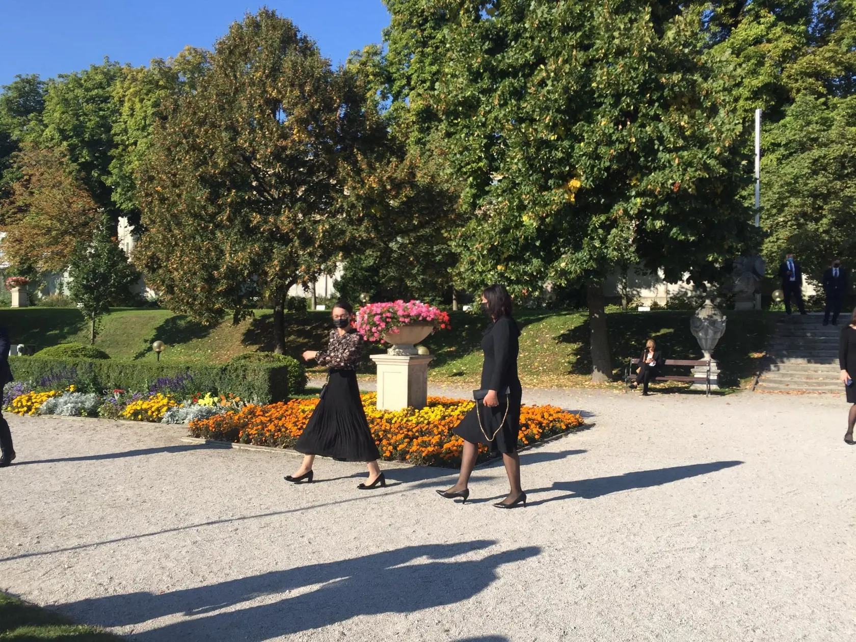 Prijatie pápeža v Prezidentskom paláci.