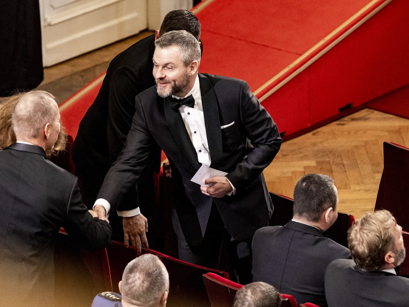 Slávnostná ceremónia udeľovania štátnych vyznamenaní pri príležitosti 30. výročia vzniku Slovenskej republiky prezidentkou SR Zuzanou Čaputovou. Na snímke je Peter Pellegrini. 
